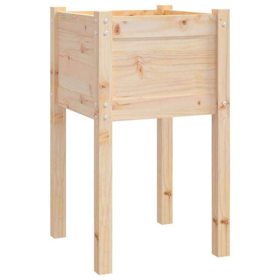 Jardinière d'extérieur d'extérieur 50x50x70 cm bois de pin massif