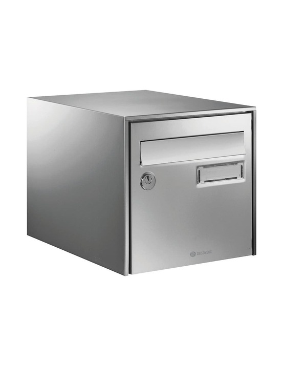 Boîte aux lettres inox loft gris