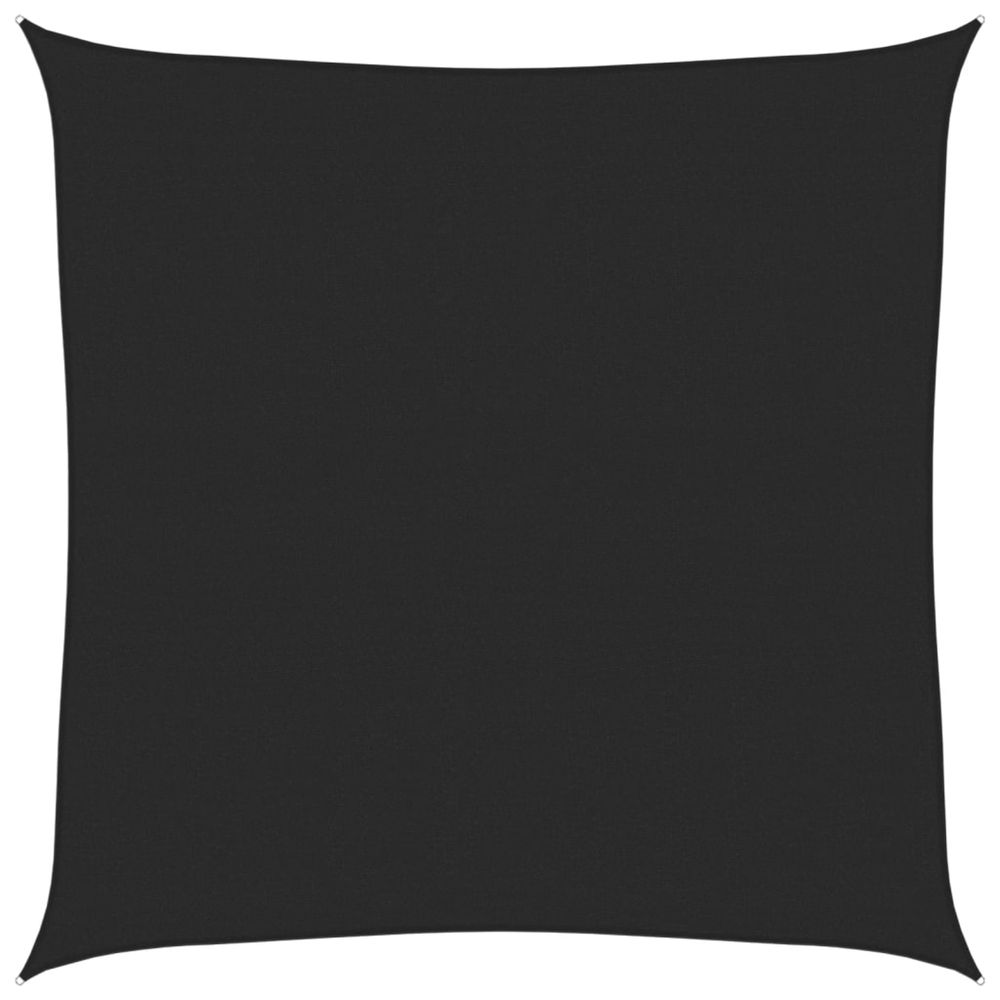 Voile d'ombrage 160 g/m² noir 4,5x4,5 m pehd