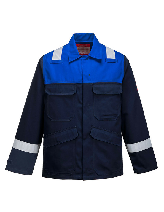 Veste bizflame plus couleur : marine/royal taille l - portwest