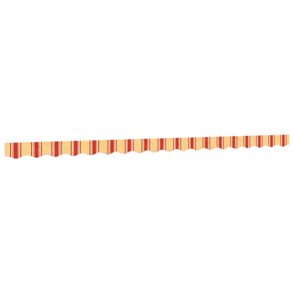 Tissu de remplacement de cantonnière d’auvent jaune orange 4,5m
