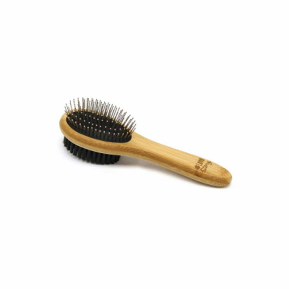 Brosse de toilettage en bambou 