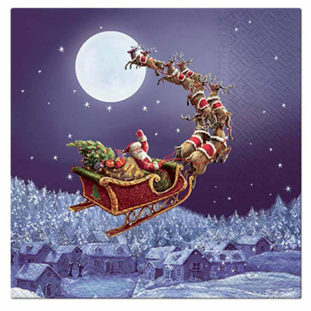 Lot de 20 serviettes en papier 