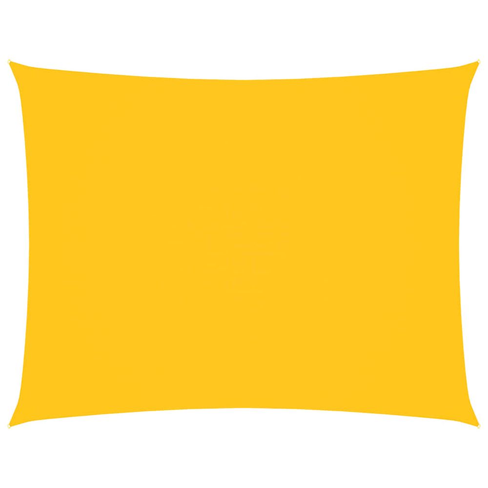 Voile de parasol tissu oxford rectangulaire 4x6 m jaune