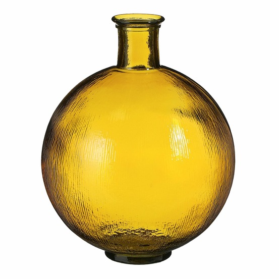 Mica decorations firenza vase bouteille - h42 x ø34 cm - ocre