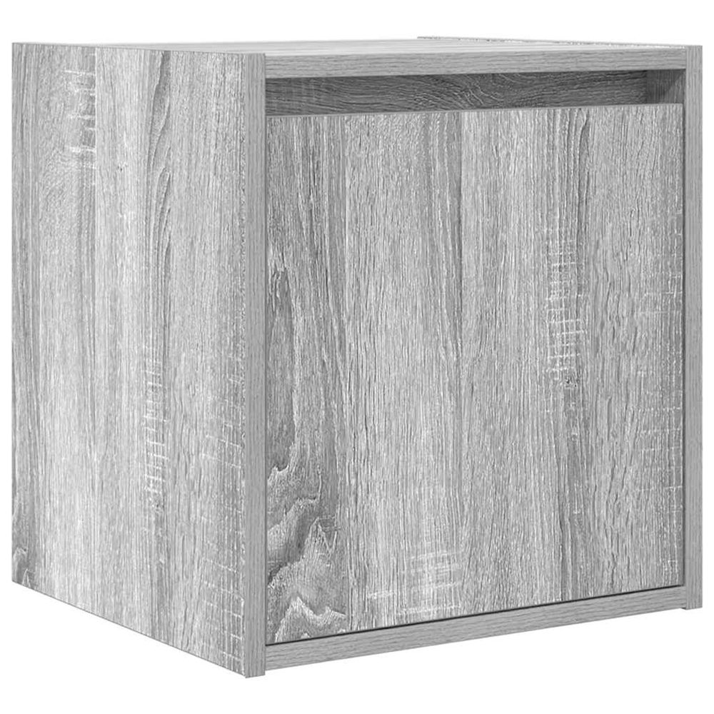 Table de chevet murale sonoma gris 38x34x40 cm