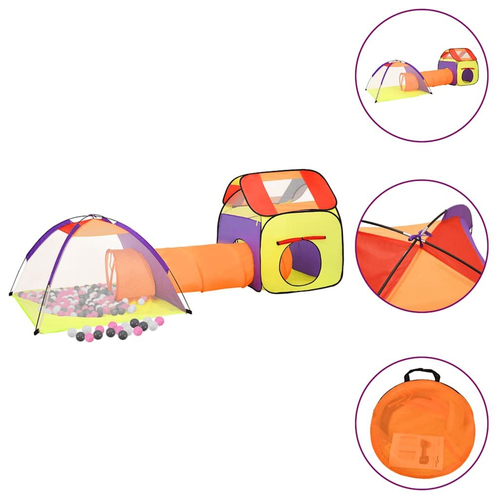 Tente de jeu pour enfants avec 250 balles multicolore