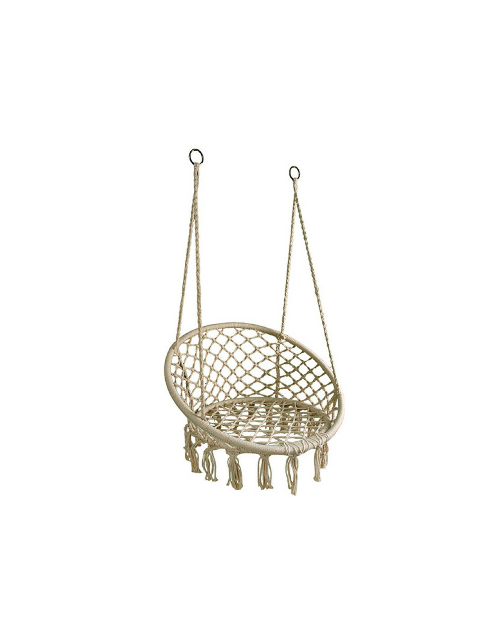 Fauteuil suspendu en coton tresse