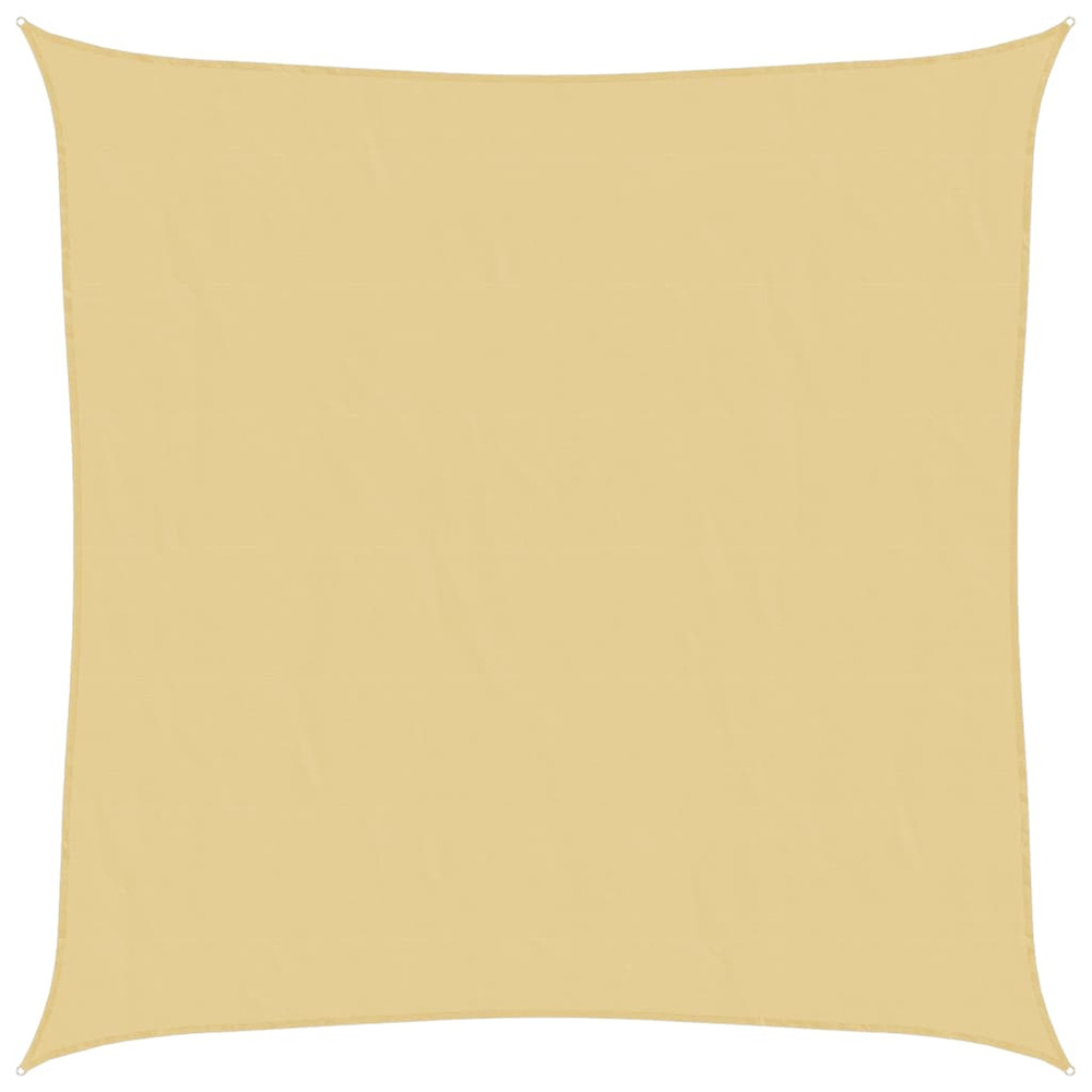 Voile d'ombrage sable 4x4 m 100 % polyester oxford