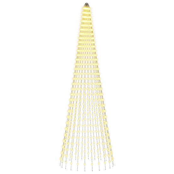 Lumières pour sapin de noël avec piquets 744 led blanc chaud et