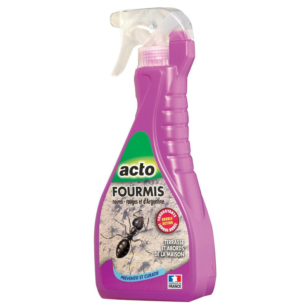 Acto fourmis pulvérisateur 500 ml : élimination rapide et durable