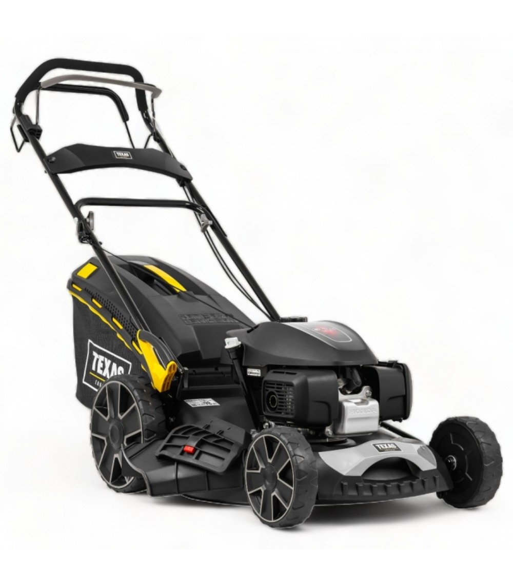 Tondeuse thermique à traction 2600w, coupe mulching 51cm, 6 hauteurs de coupe - texas razor 5191tr/w
