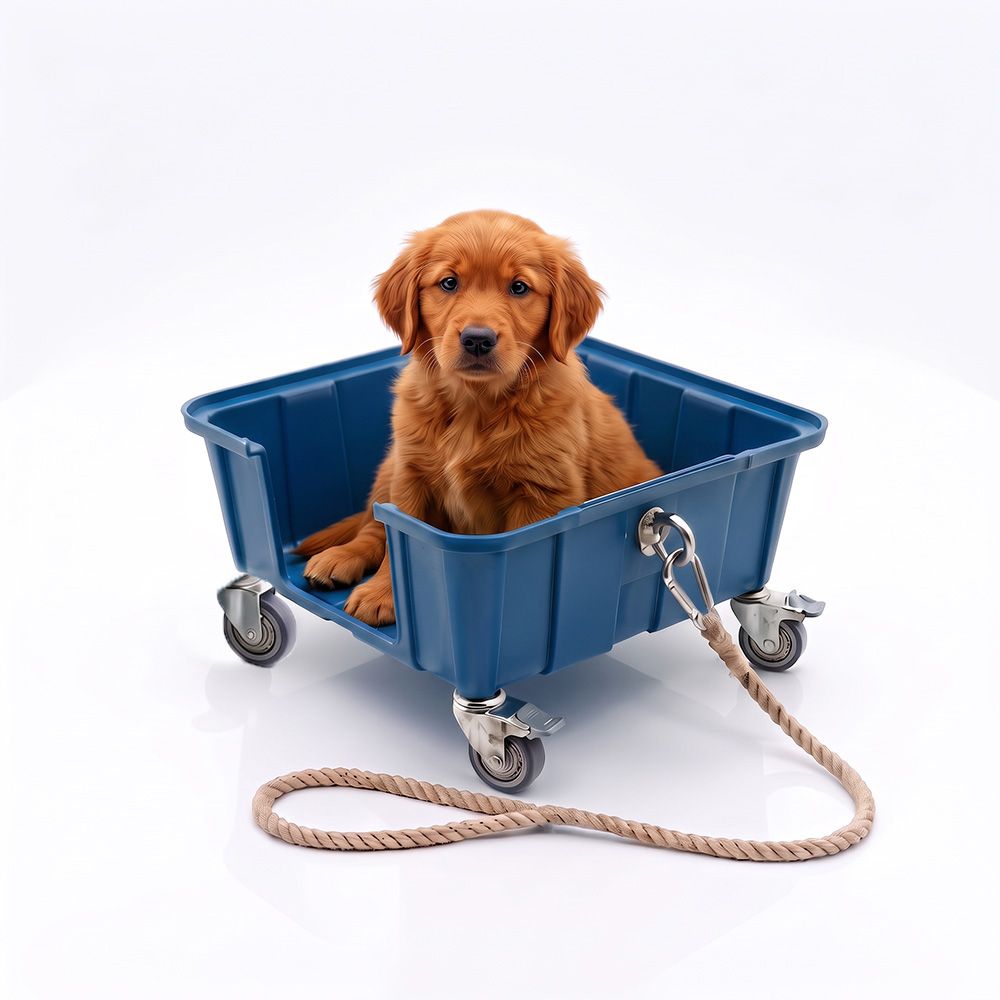 Chariot pour chien canicar-plast'up rotomoulage