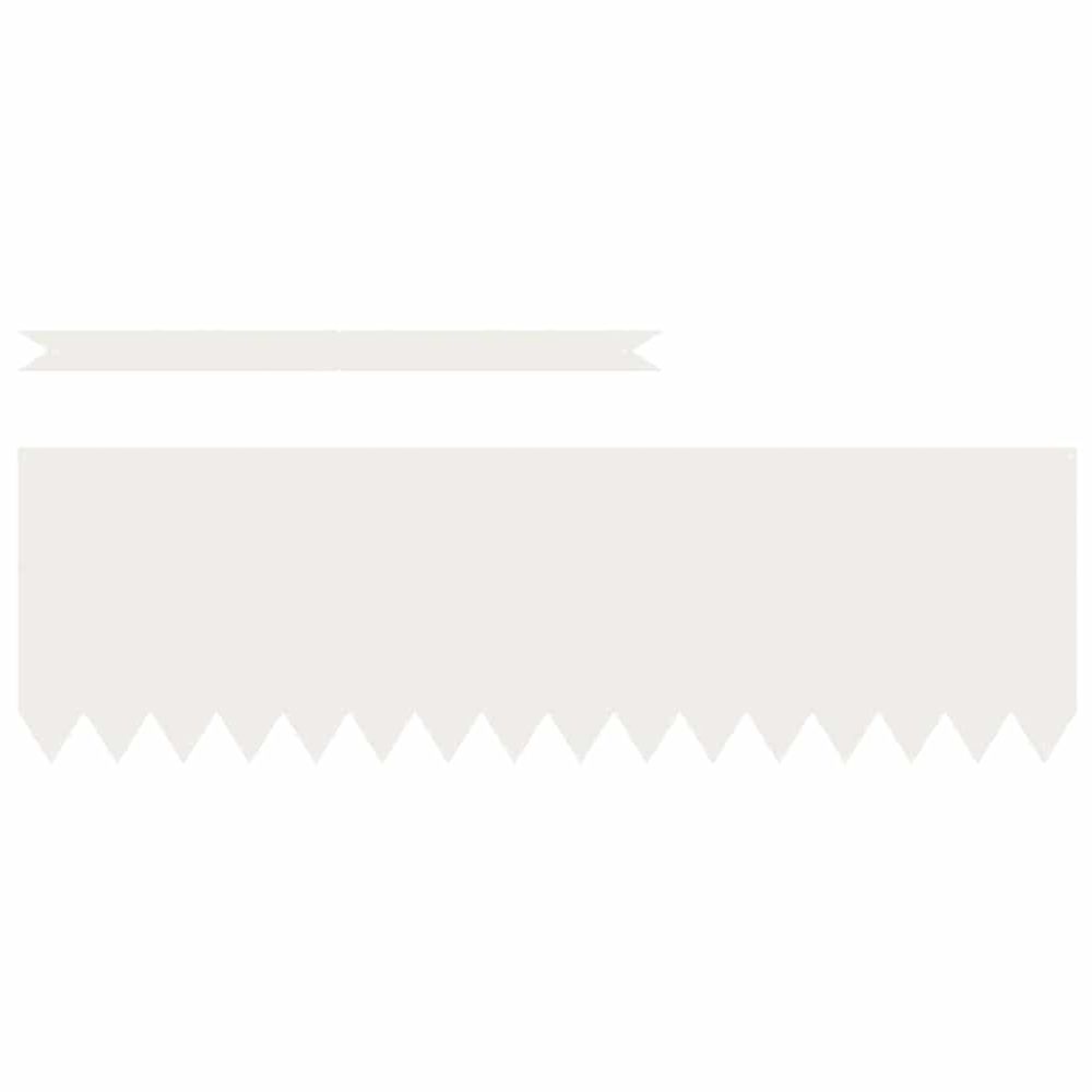 Bordure de pelouse 30 pc 100 x 0,05 x 30 cm blanc