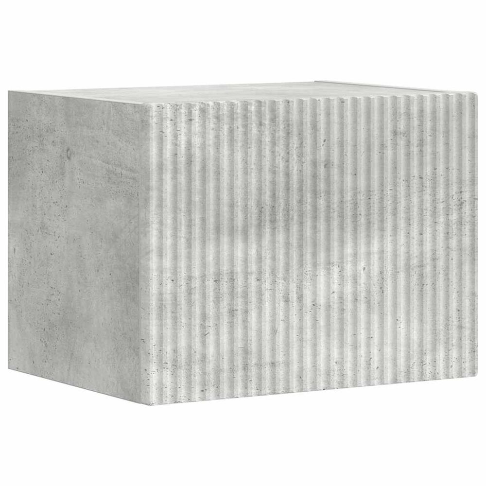 Meuble tv mural 39 x 31 x 29,5 cm gris béton bois d'ingénierie