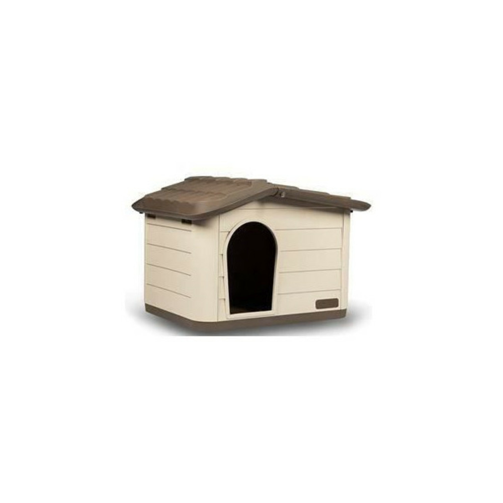 Kerbl - maison extérieure pour chats - 60 x 51 x 41 cm -mocca et marron- plastique