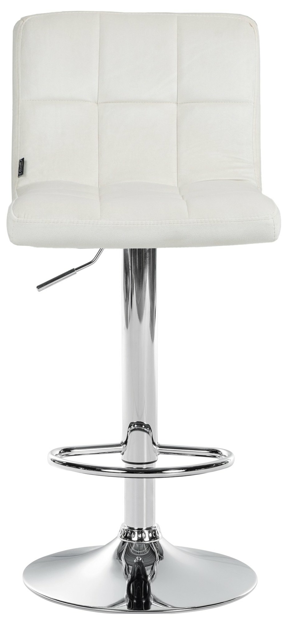 Tabouret de bar peru velours chrome