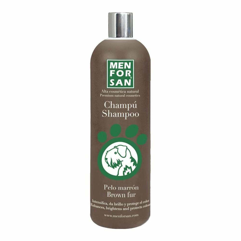 Shampooing menforsan chien cheveux marrons 1 l