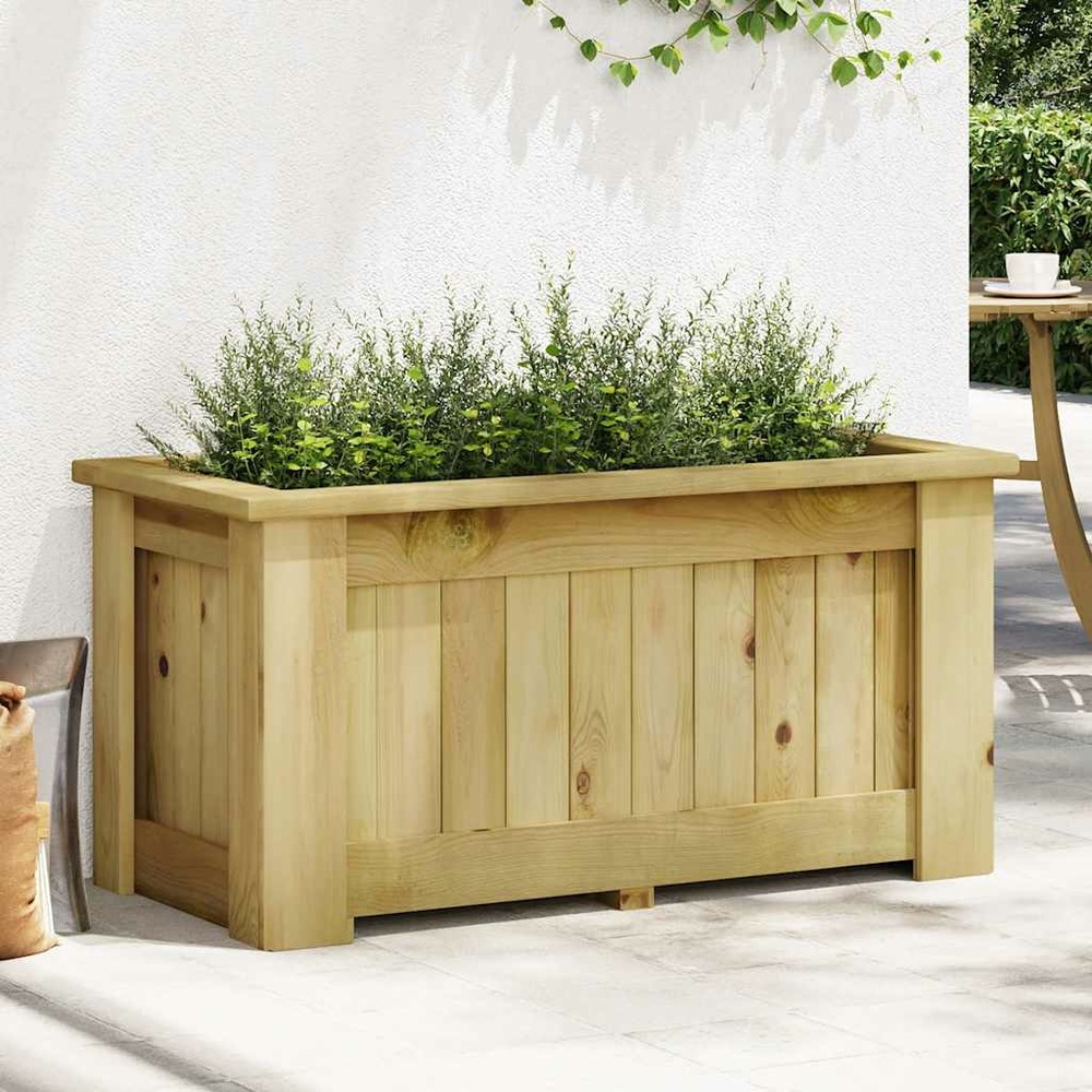 Jardinière surélevée 100x50x50 cm bois de pin imprégné