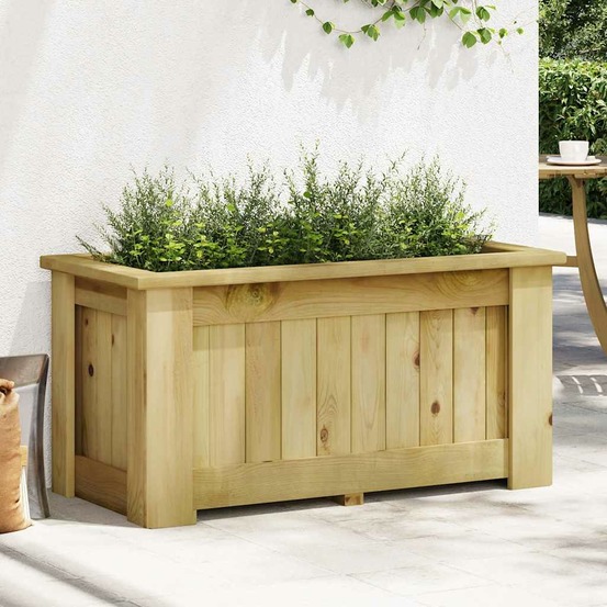 Jardinière surélevée 100x50x50 cm bois de pin imprégné