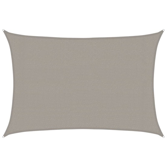 Voile d'ombrage 160 g/m² rectangulaire gris clair 3x5 m pehd