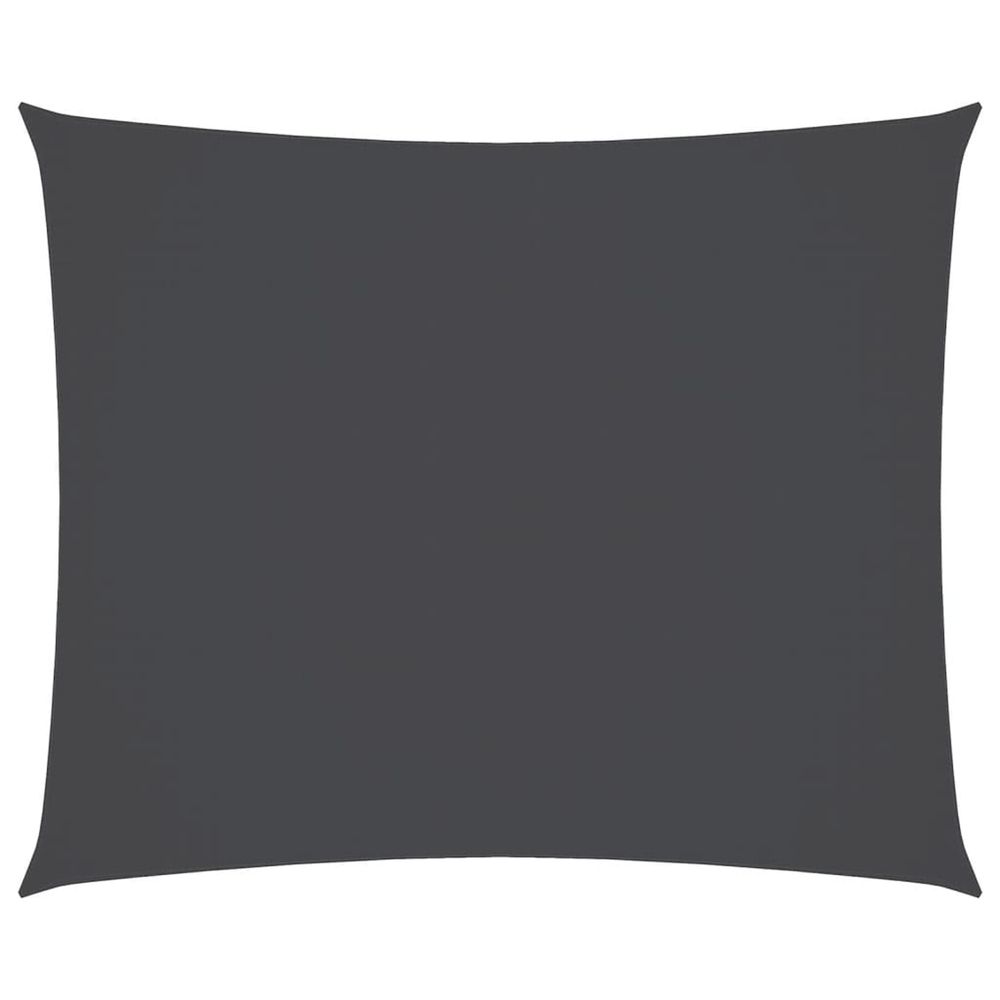 Voile de parasol tissu oxford rectangulaire 3,5x4,5m anthracite