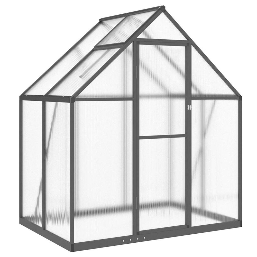 Serre avec cadre de base anthracite 169x114x195 cm aluminium