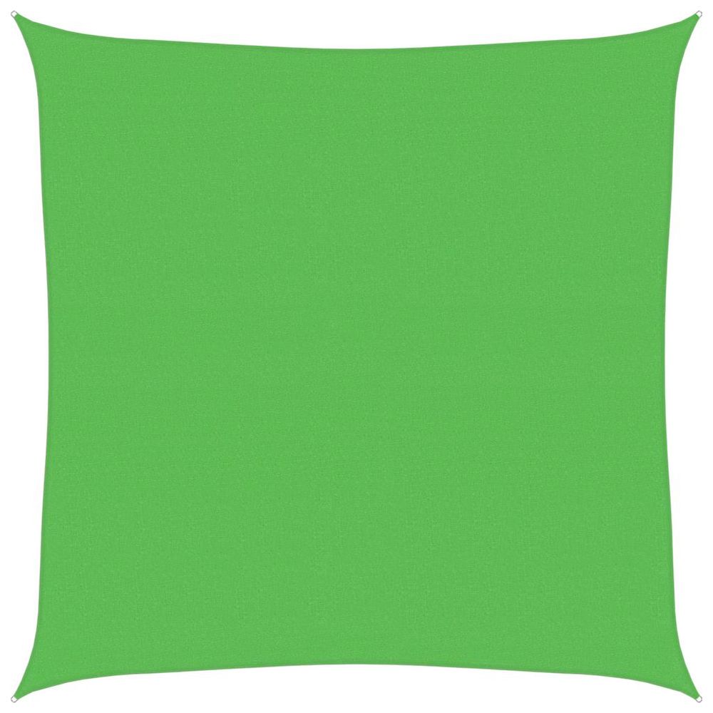 Voile d'ombrage 160 g/m² vert clair 6x6 m pehd