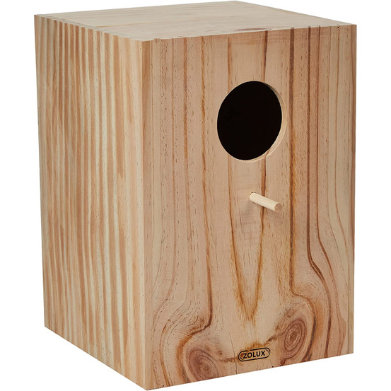 Nichoir pour cage en bois brut