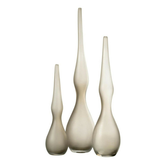 Lot de 3 vases en verre