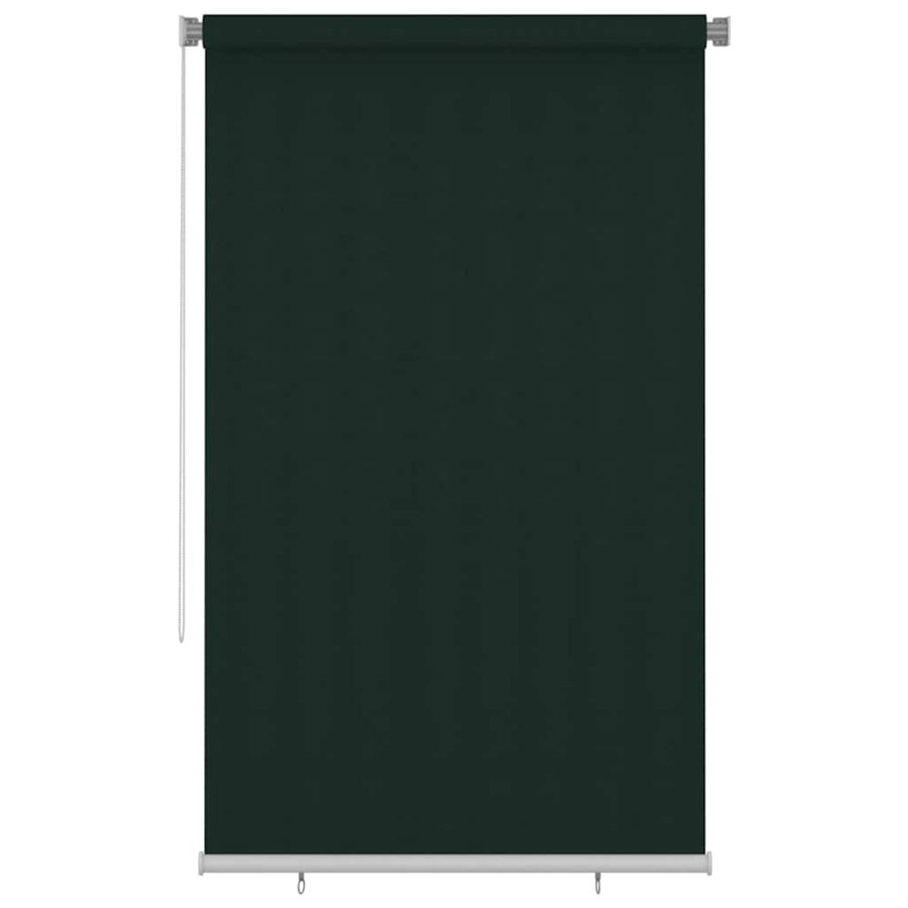 Store roulant d'extérieur 145 (l) x 230 (h) cm vert foncé hdpe