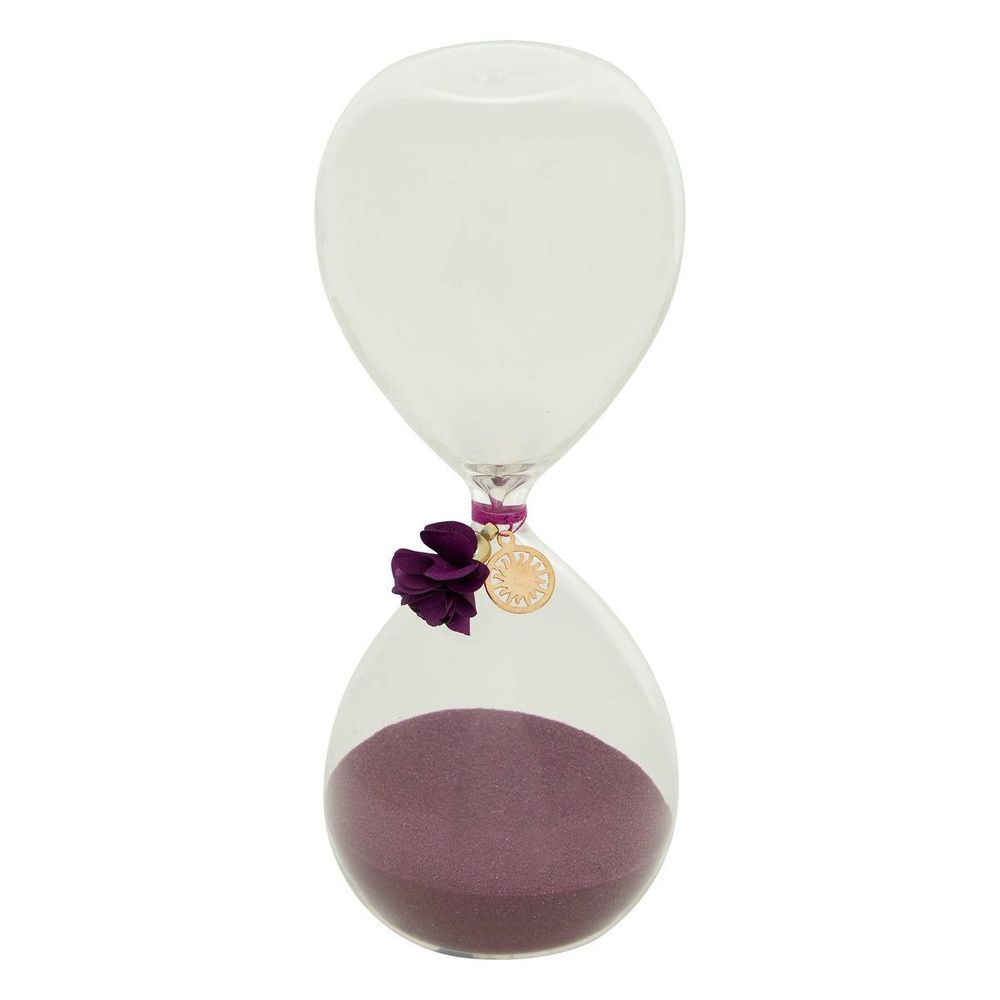 Sablier belli h.20cm verre assorti