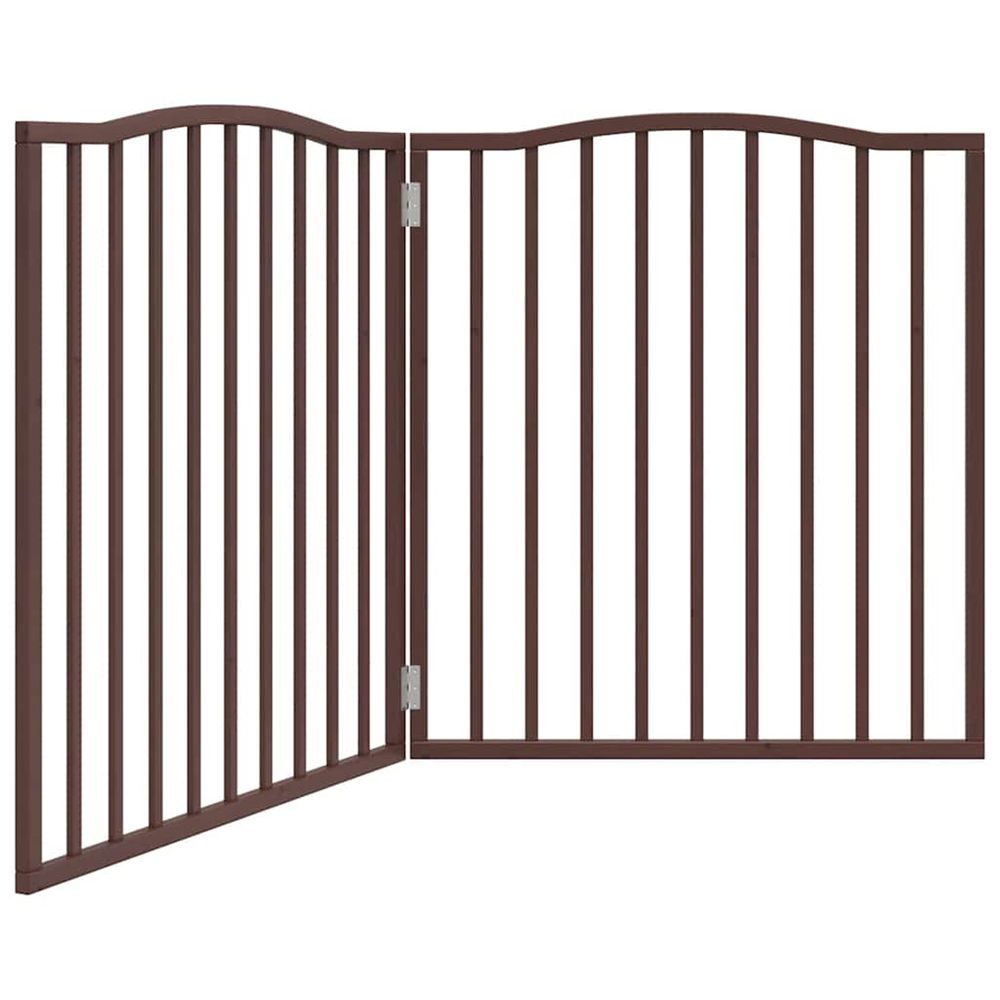 Barrière pour chien pliable 2 panneaux 160 cm bois de peuplier