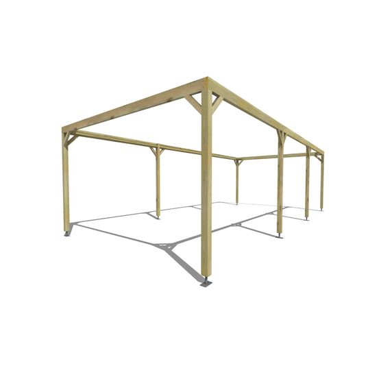 Pergola bois • 9m x 4m • indépendante • cadre simple • livraison comprise