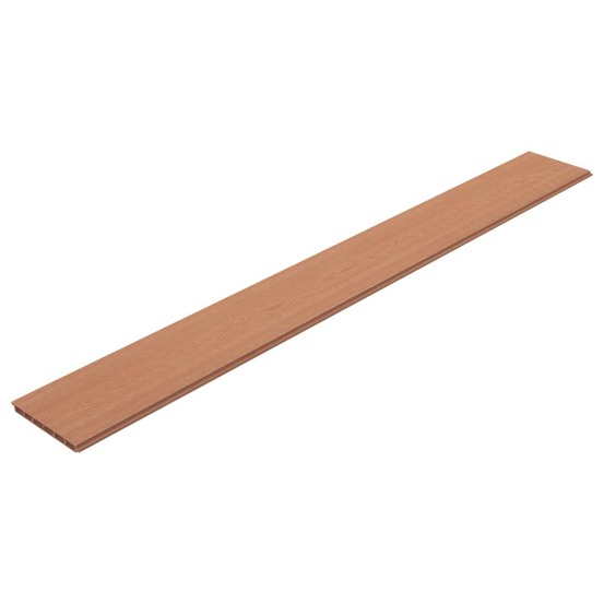 Panneaux de clôture de remplacement 9 pcs wpc 170 cm marron