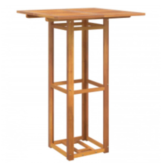 Table de bistro 75x75x110 cm bois d'acacia massif