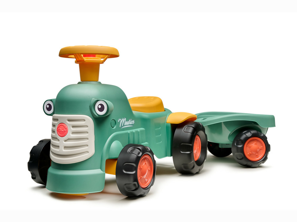 Porteur tracteur maurice vert avec remorque 1 à 3 ans