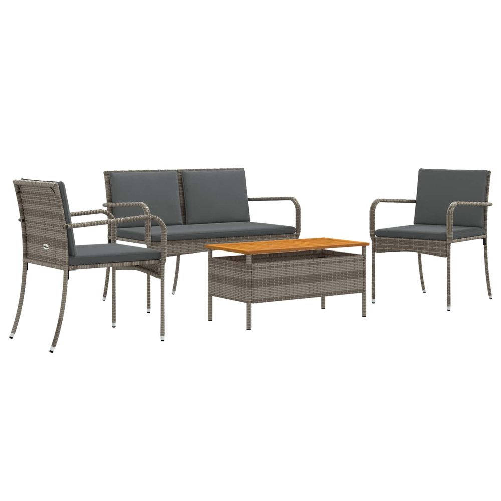 Ensemble de jardin gris polyrotin