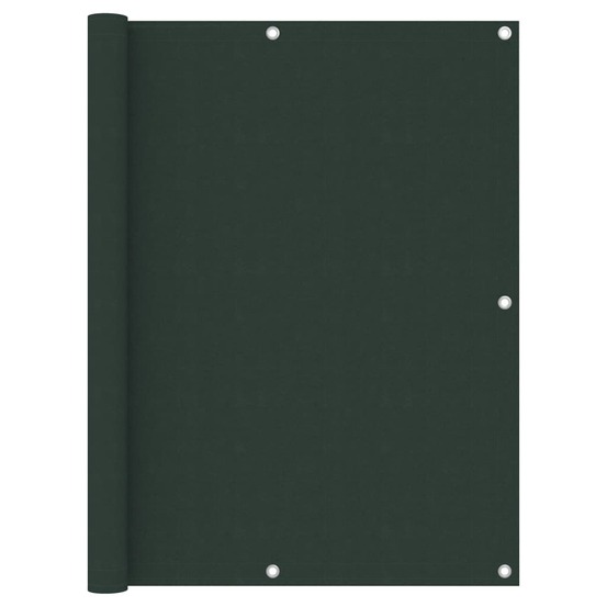 Écran de balcon vert foncé 120x400 cm tissu oxford