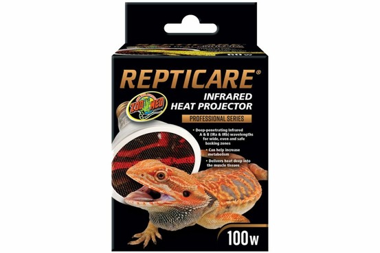 Repticare deep heat - lampe infrarouge - 100 w - chauffage pour reptiles