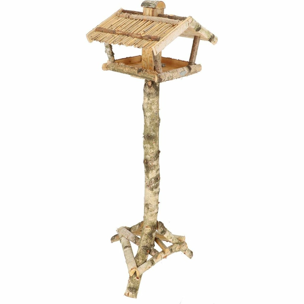 Mangeoire en bouleau à poser avec silo