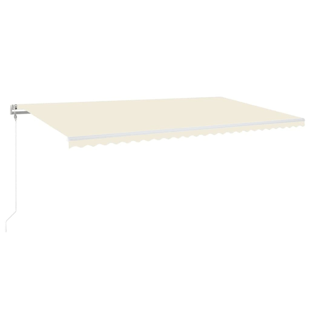 Auvent automatique avec capteur de vent et led 600x350 cm crème