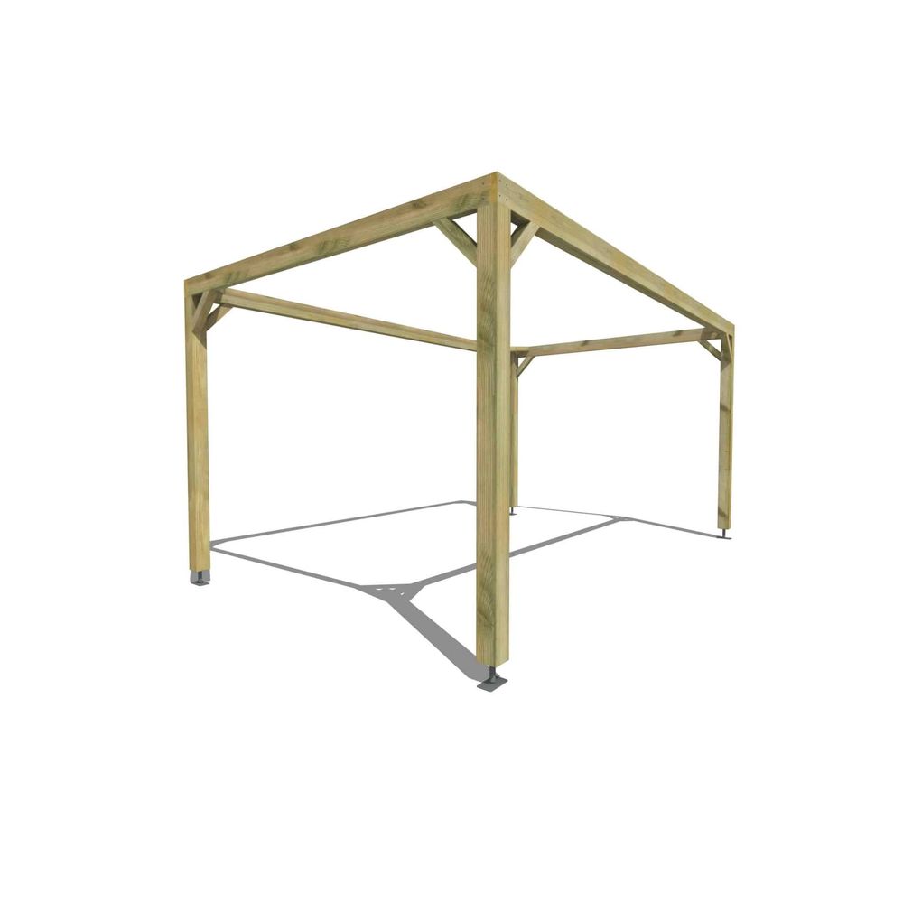 Pergola bois • 5m x 3m • indépendante • cadre simple • livraison comprise