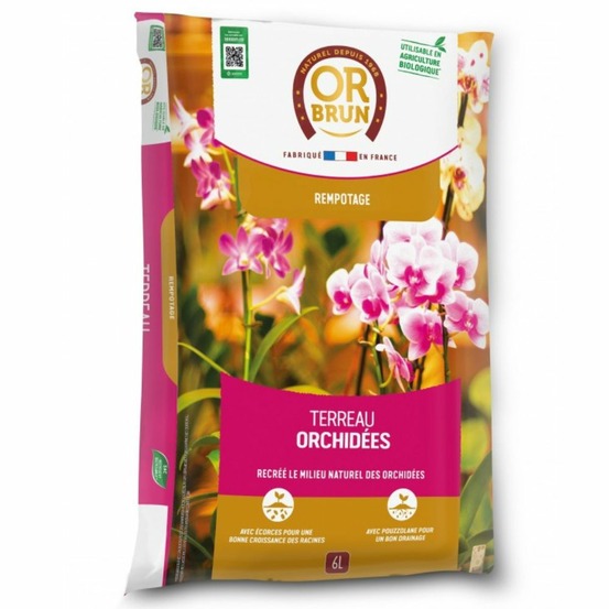 Terreau orchidées - sac de 6 litres
