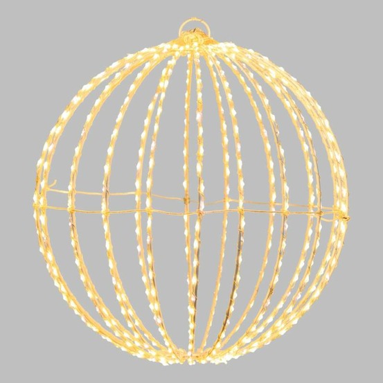 Sphère lumineuse 3d ø30cm métal pro 520 micro led flash diamond lotti