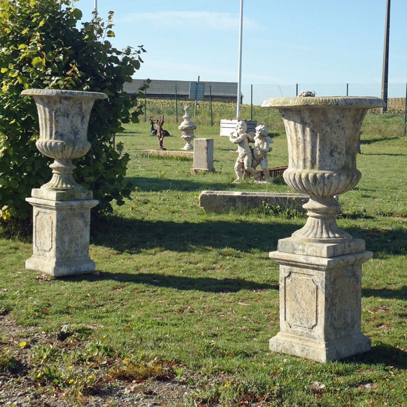 Vase jardin médicis pierre reconstituée 75cm
