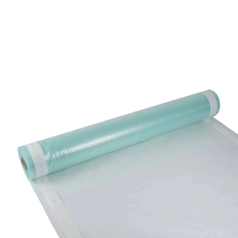 Bâche de chantier armée 2m x 18m avec bord à clouer, film de protection