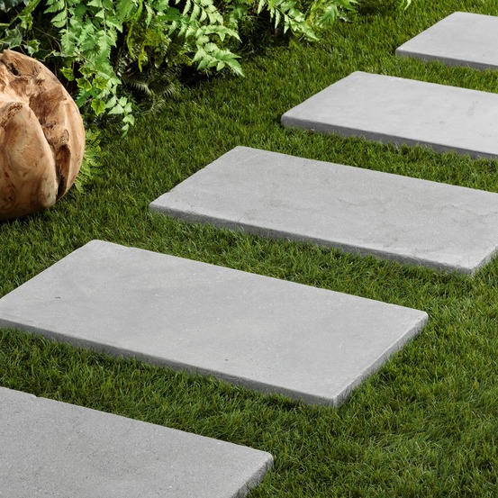 Pas japonais rectangle pierre de l'atlas gris 61x33x3 cm (à l'unité) - ro'ma nature