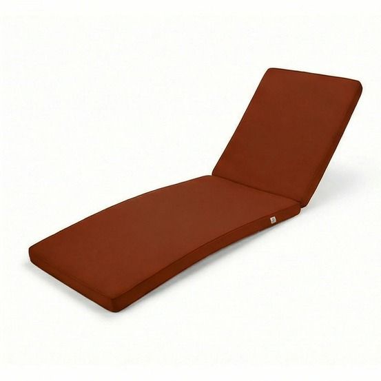 Coussin pour transat déhoussable 185x60x5cm terracotta