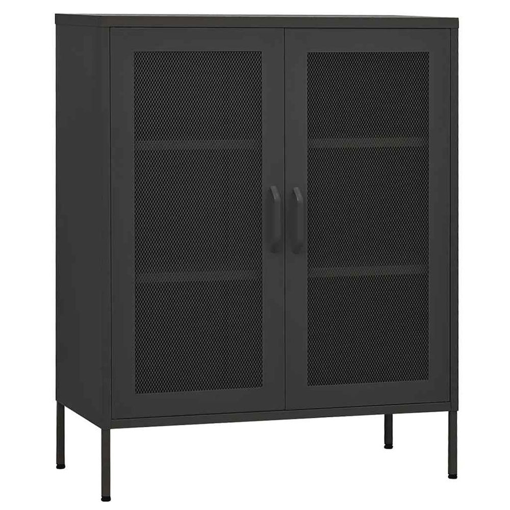 Armoire de rangement anthracite 80x35x101,5 cm acier